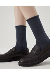 Brunello Cucinelli Women's Dark Blue Wool Blend Socks