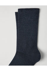 Brunello Cucinelli Women's Dark Blue Wool Blend Socks