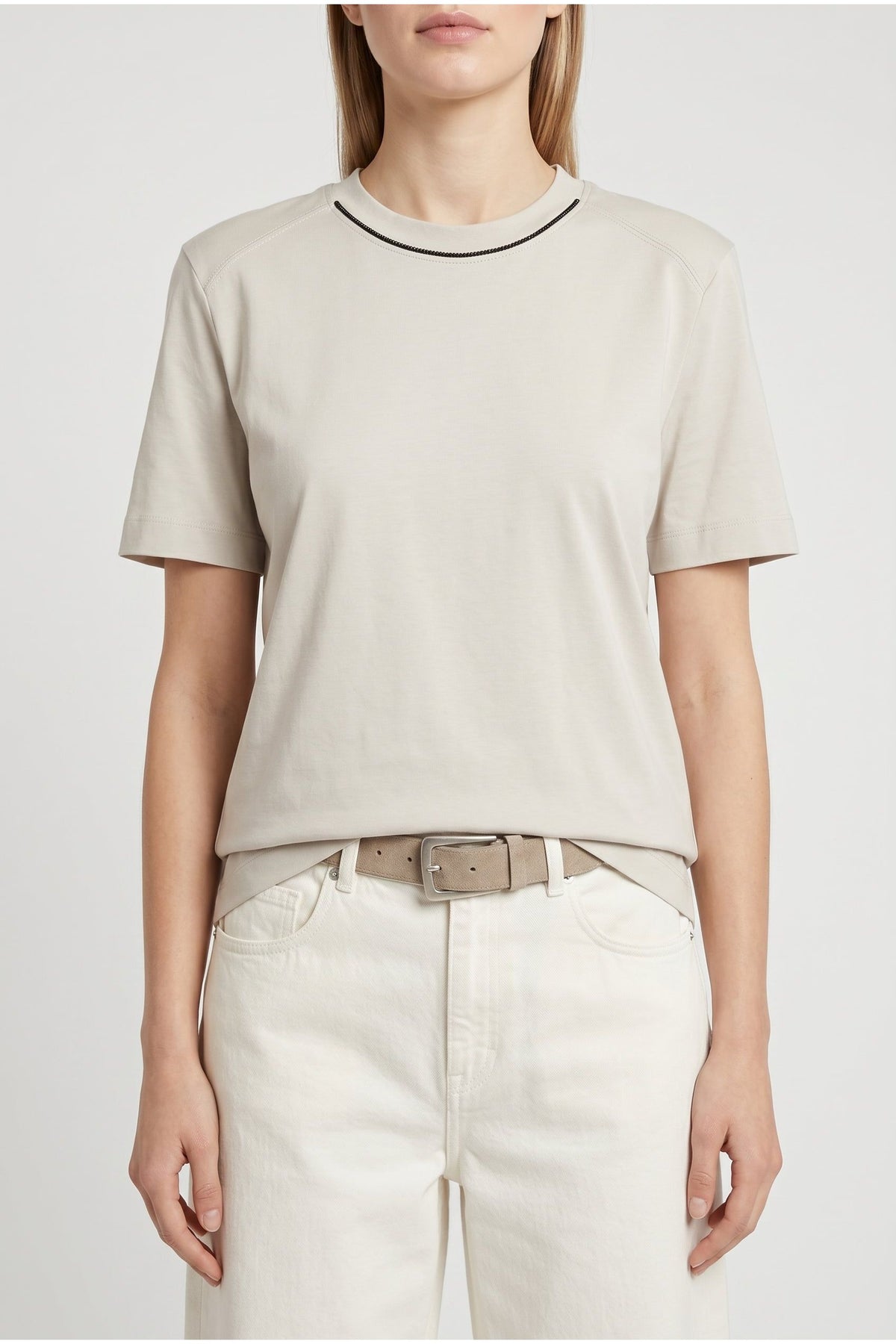 Women's Light Beige Cotton Shirt