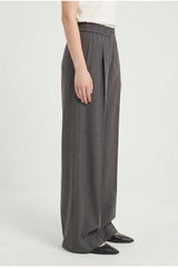 Women's Dark Grey Wide Leg Trousers