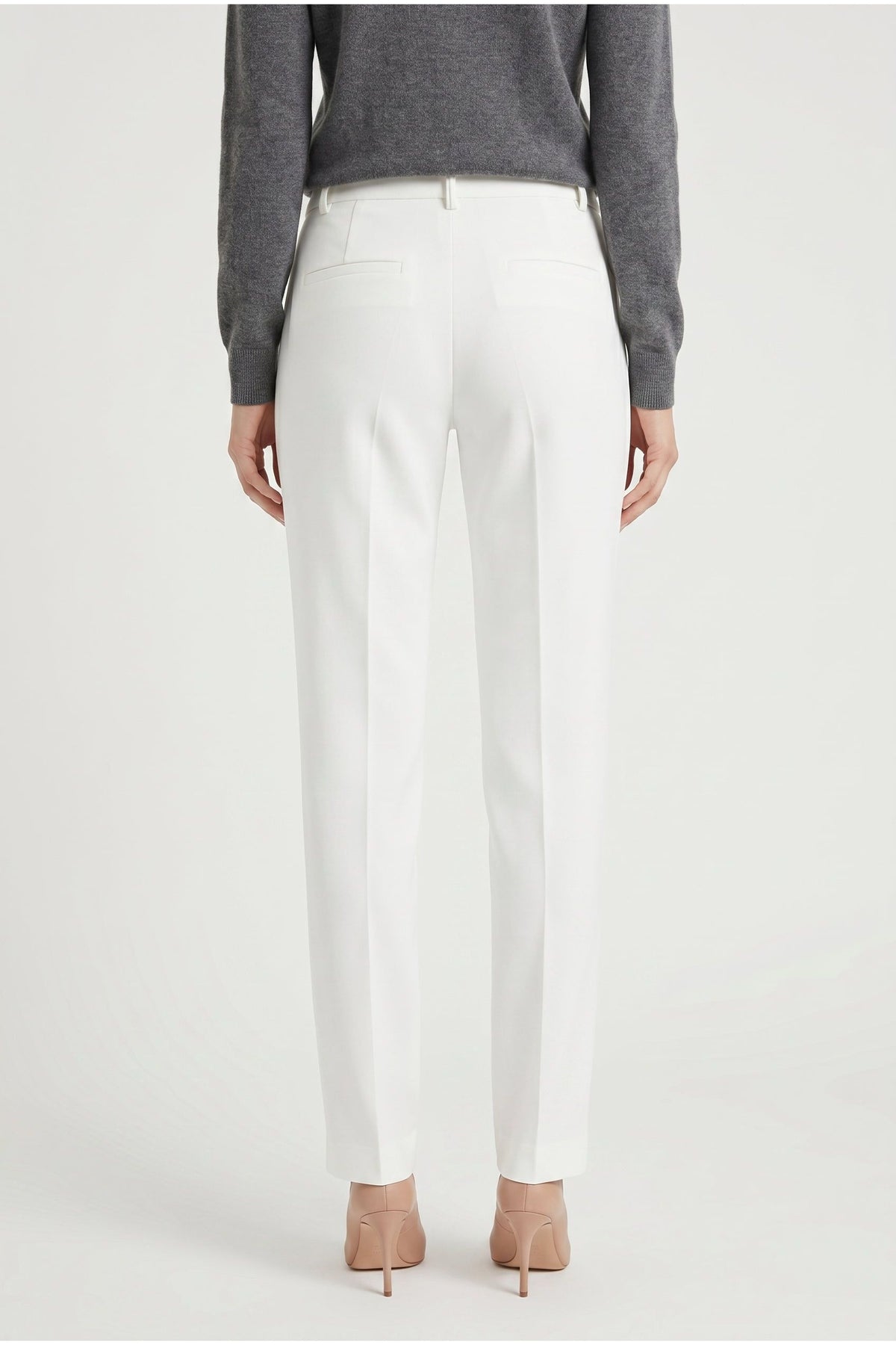 Women's Off White Tailored Trousers