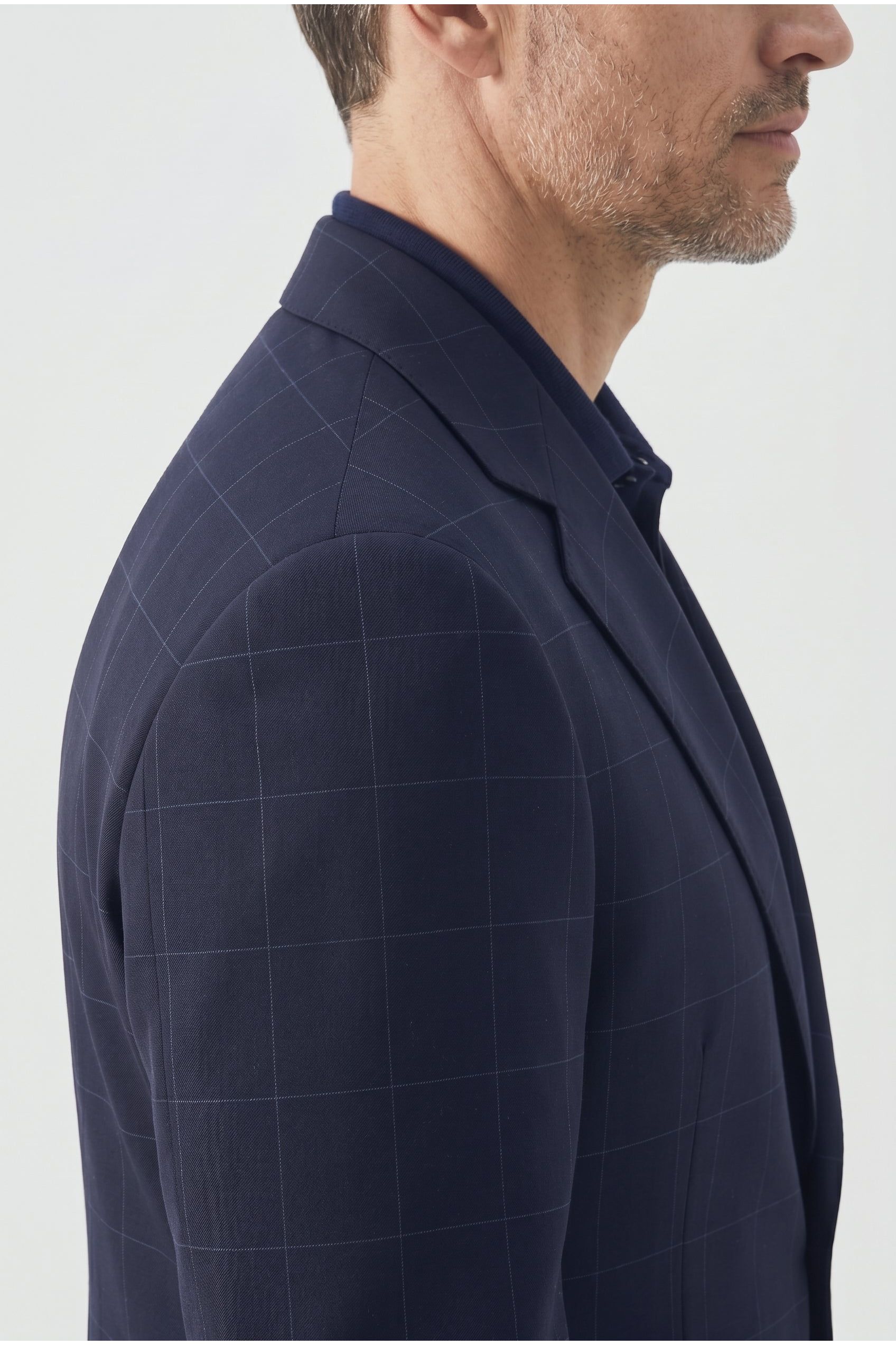 Brunello Cucinelli Men's Navy Wool Tailored Jacket