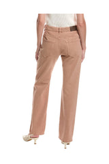 Women's Light Brown Straight Trousers