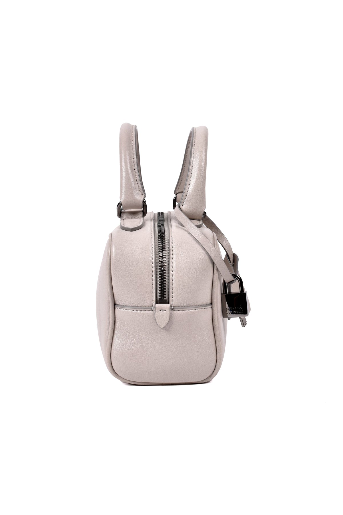 Women's Light Beige Leather Bag