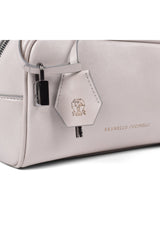 Women's Light Beige Leather Bag