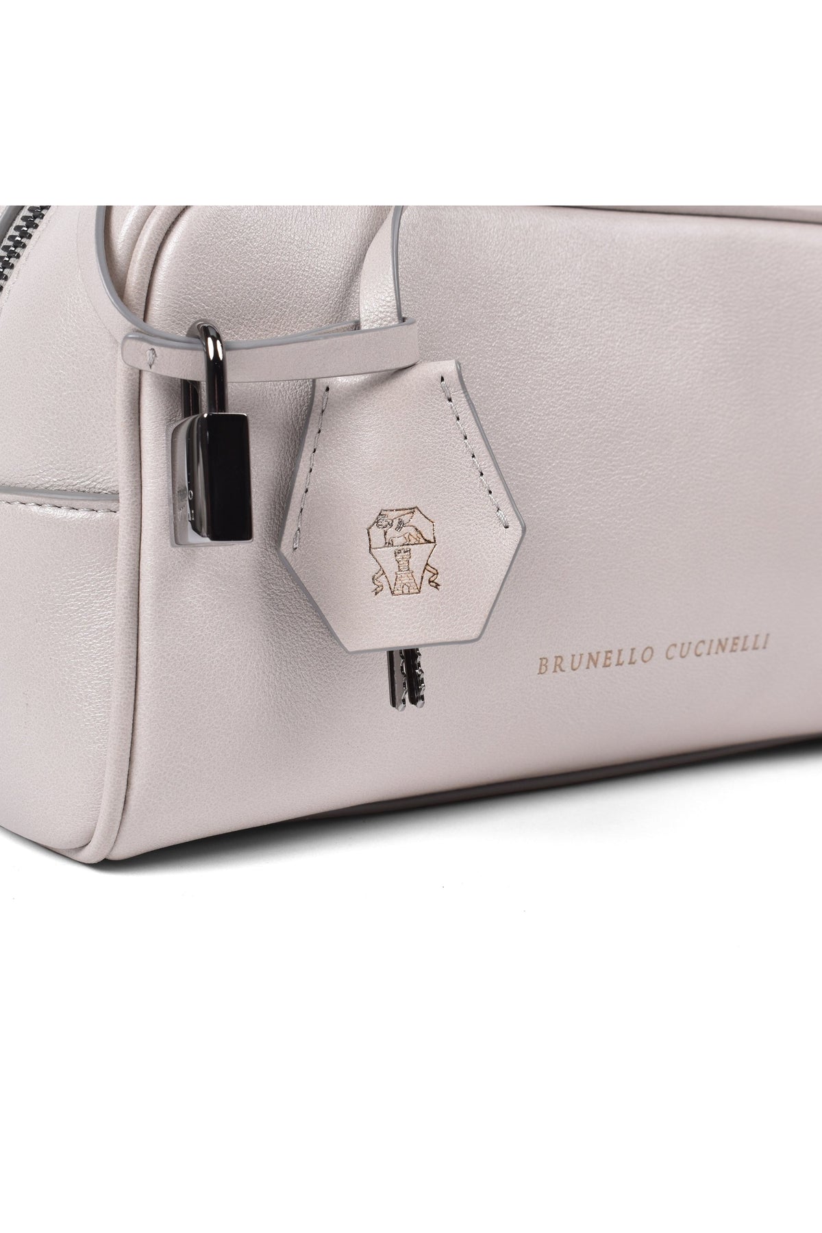 Women's Light Beige Leather Bag