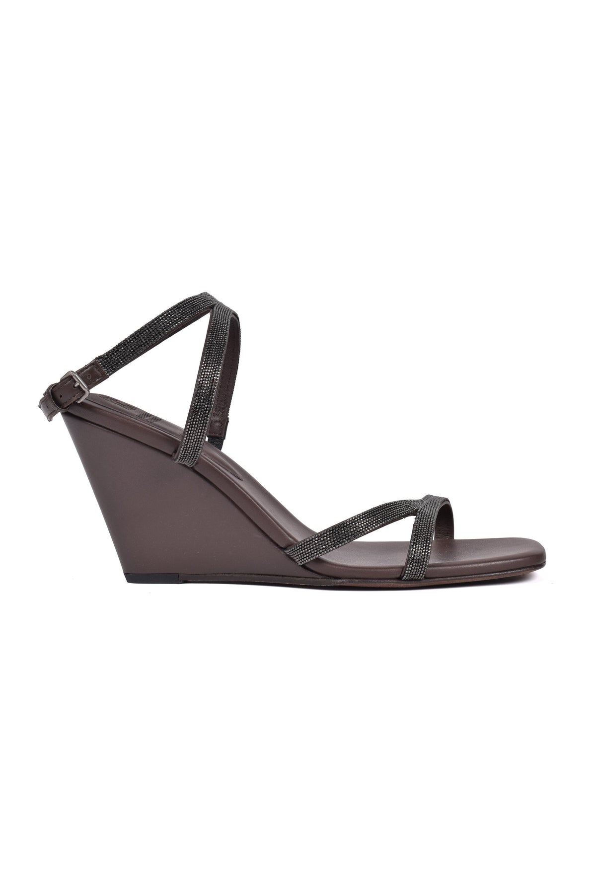Women's Dark Brown Leather Sandals
