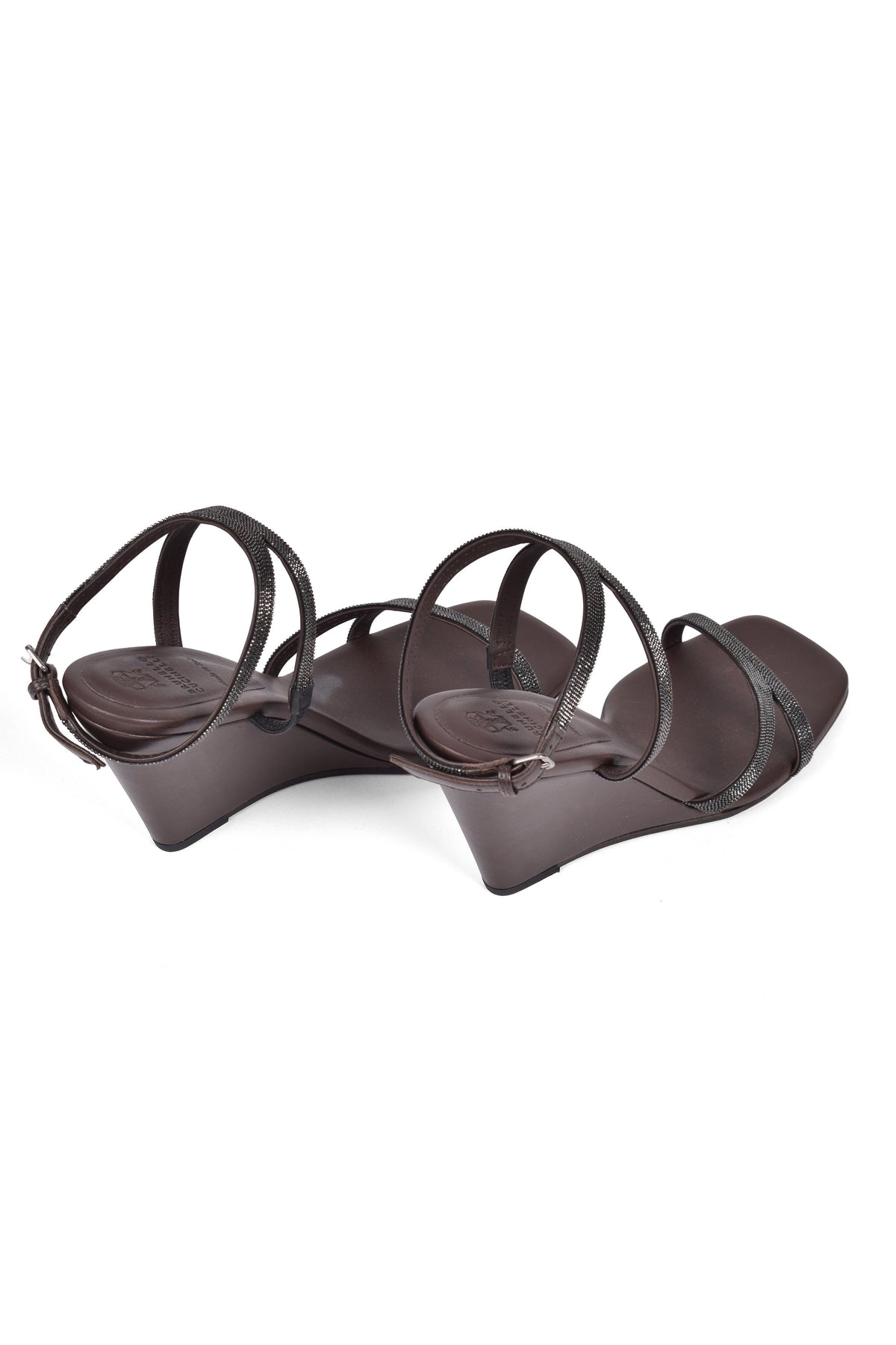 Women's Dark Brown Leather Sandals