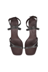 Women's Dark Brown Leather Sandals