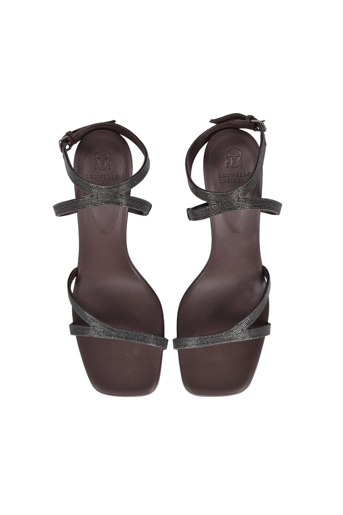 Women's Dark Brown Leather Sandals