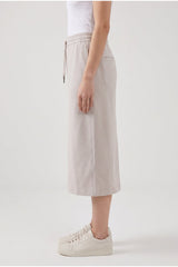 Brunello Cucinelli Women's Light Beige Cotton Skirt