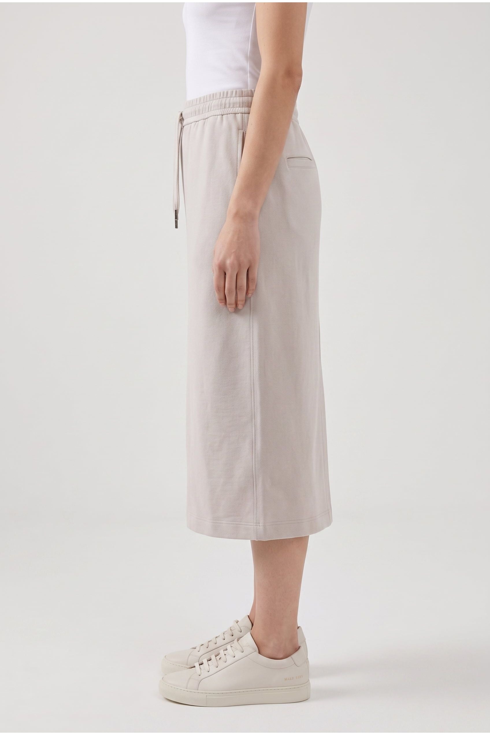 Brunello Cucinelli Women's Light Beige Cotton Skirt