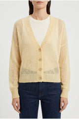 Brunello Cucinelli Women's Light Yellow Wool Blend Sweater