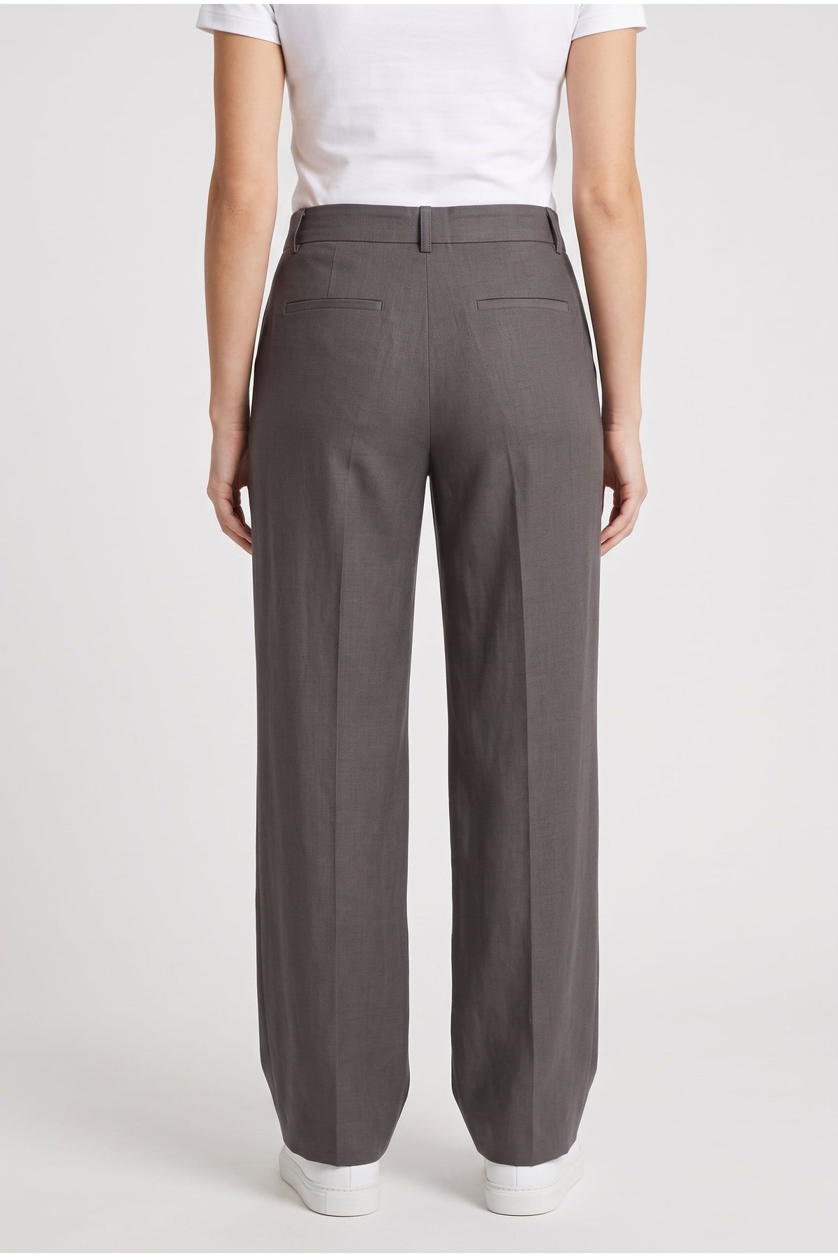 Women's Dark Grey Relaxed Trousers