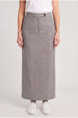 Women's Light Grey Wool Pencil Skirt