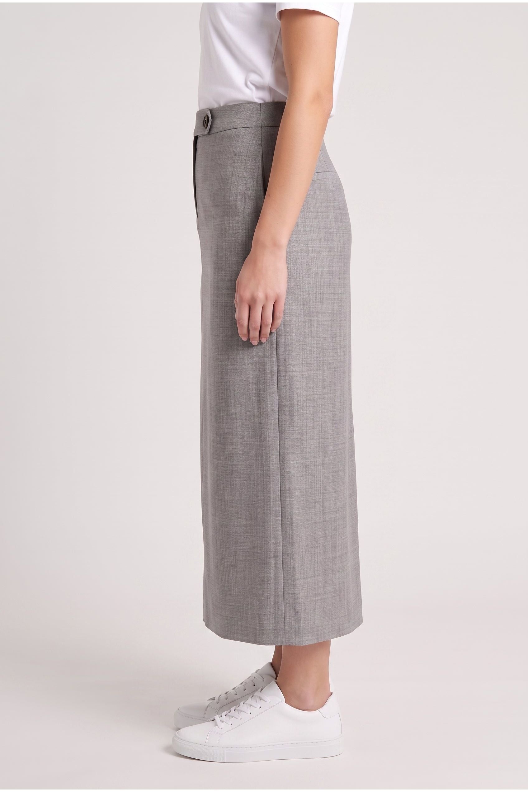 Women's Light Grey Wool Pencil Skirt – Eclipse Sample Sales