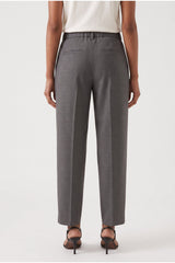 Women's Grey Wool Relaxed Trousers