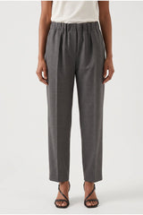 Women's Grey Wool Relaxed Trousers