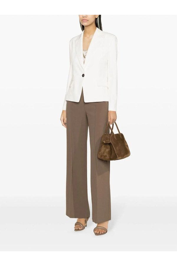 Brunello Cucinelli Women's White Tailored Cotton Jacket