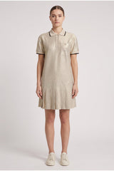 Brunello Cucinelli Women's Light Gold Linen Blend Dress Nwt