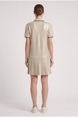 Brunello Cucinelli Women's Light Gold Linen Blend Dress Nwt