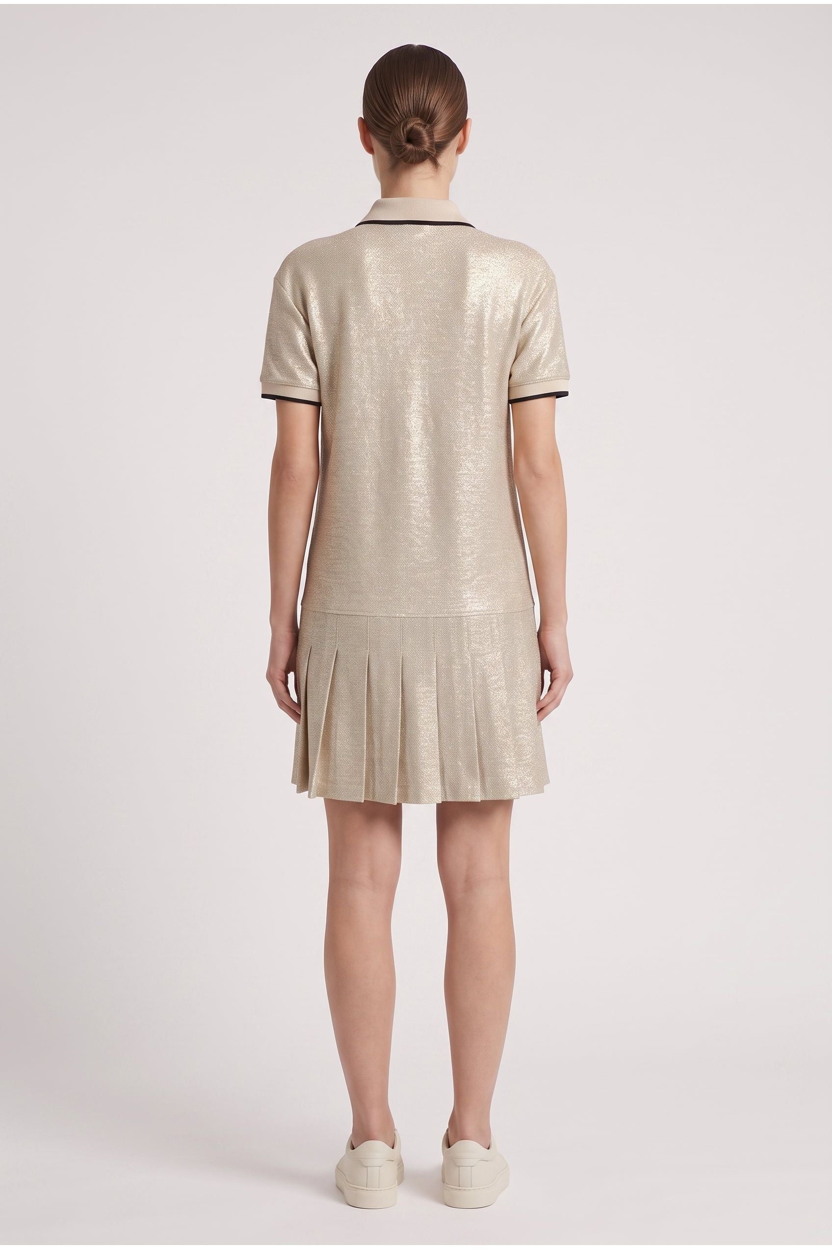 Brunello Cucinelli Women's Light Gold Linen Blend Dress Nwt