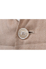 Men's Beige Wool Blend Vest