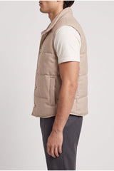 Men's Beige Wool Blend Vest