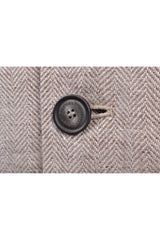Men's Light Beige Wool Blend Vest
