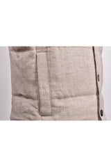 Men's Light Beige Wool Blend Vest