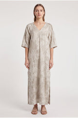 Women's Natural Linen Relaxed Dress