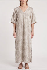 Women's Natural Linen Relaxed Dress