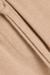 Women's Light Brown Wool Jogger Trousers