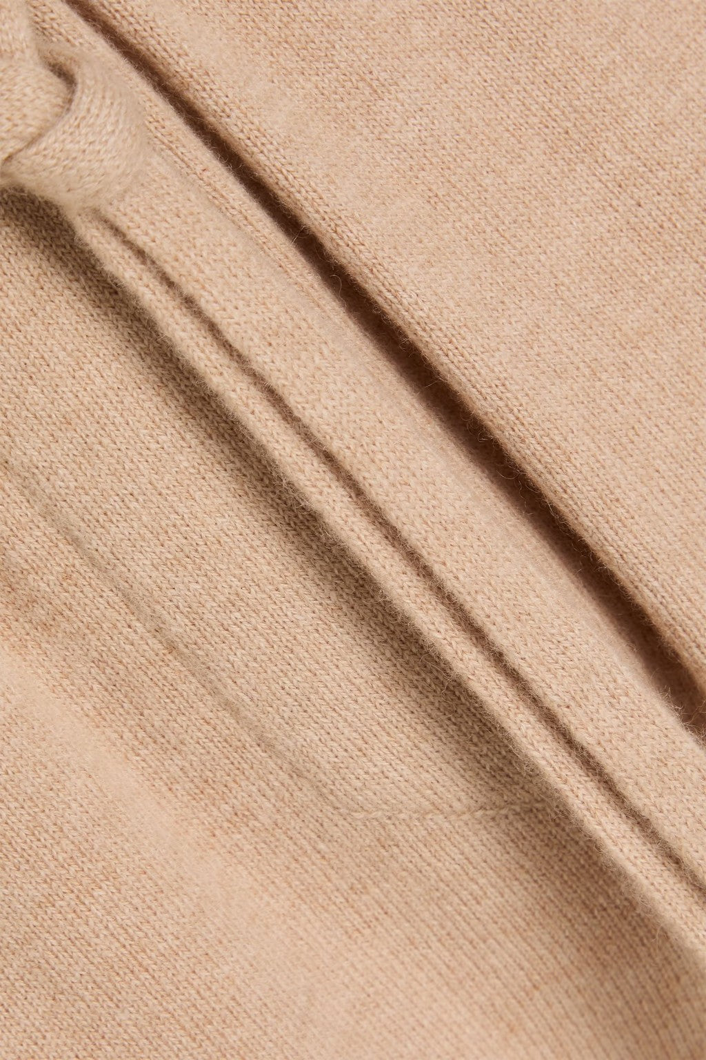 Women's Light Brown Wool Jogger Trousers