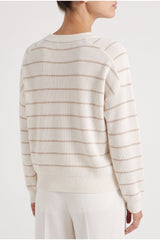 Women's Off White Striped Sweater