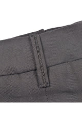 Women's Dark Grey Linen Blend Trousers