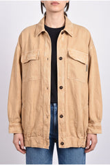 Women's Beige Linen Cotton Jacket