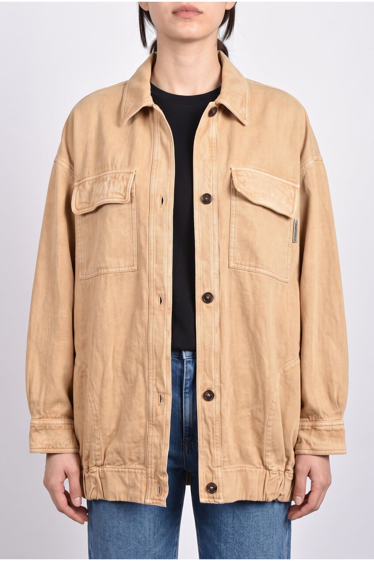 Women's Beige Linen Cotton Jacket