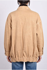 Women's Beige Linen Cotton Jacket