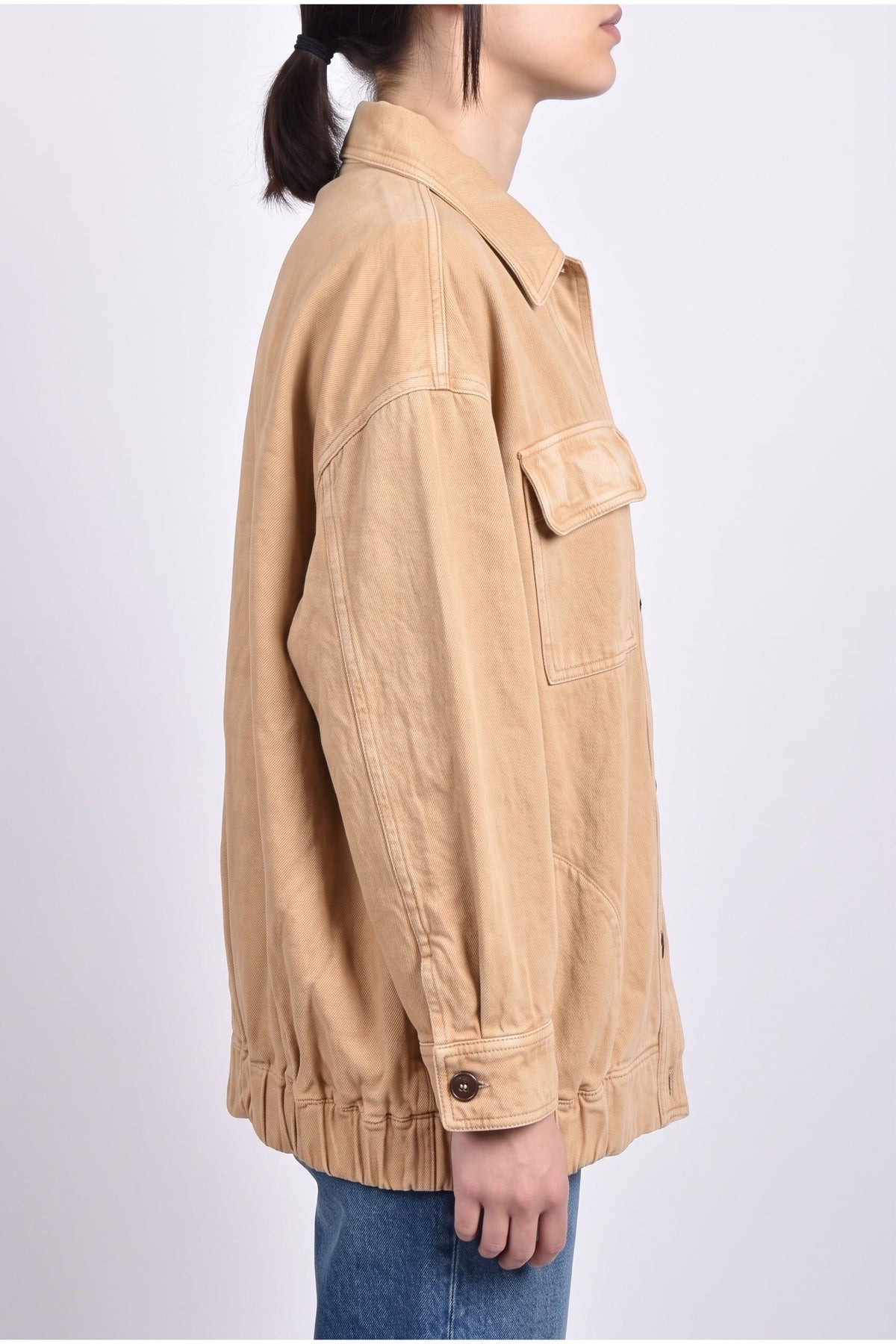 Women's Beige Linen Cotton Jacket