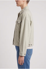 Women's Light Green Linen Jacket