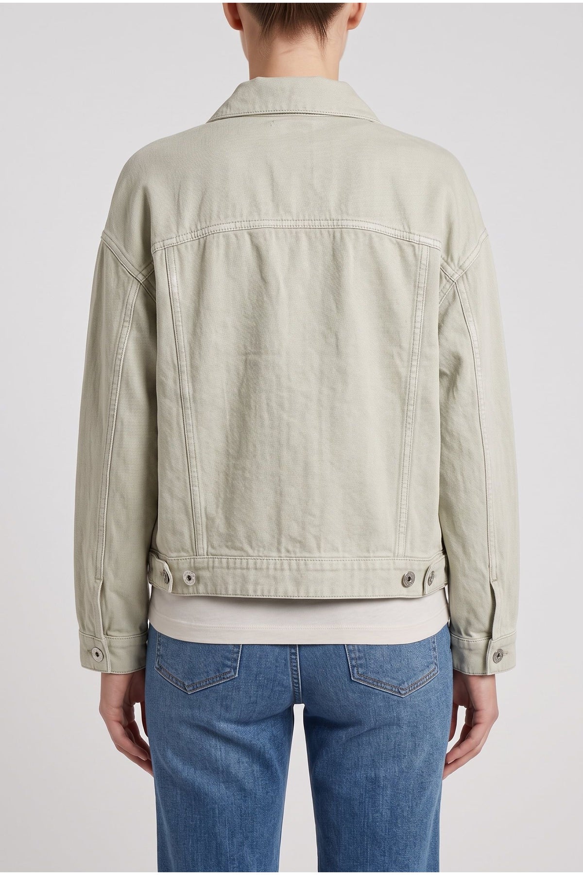Women's Light Green Linen Jacket