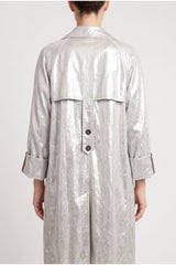 Brunello Cucinelli Women's Light Silver Long Coat