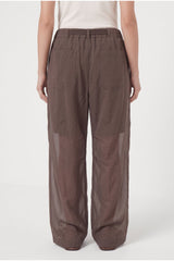 Women's Brown Wide Leg Trousers