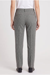 Women's Black White Linen Trousers