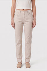 Women's Beige 5 Pocket Jean Style Denim Pants