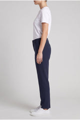 Women's Dark Blue Cotton Trousers
