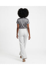 Women's Off White Linen Trousers
