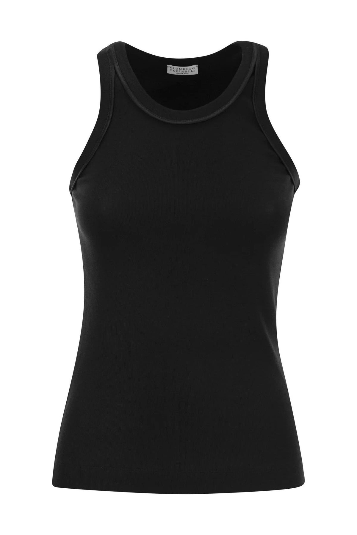 Women's Black Fitted Tank Top