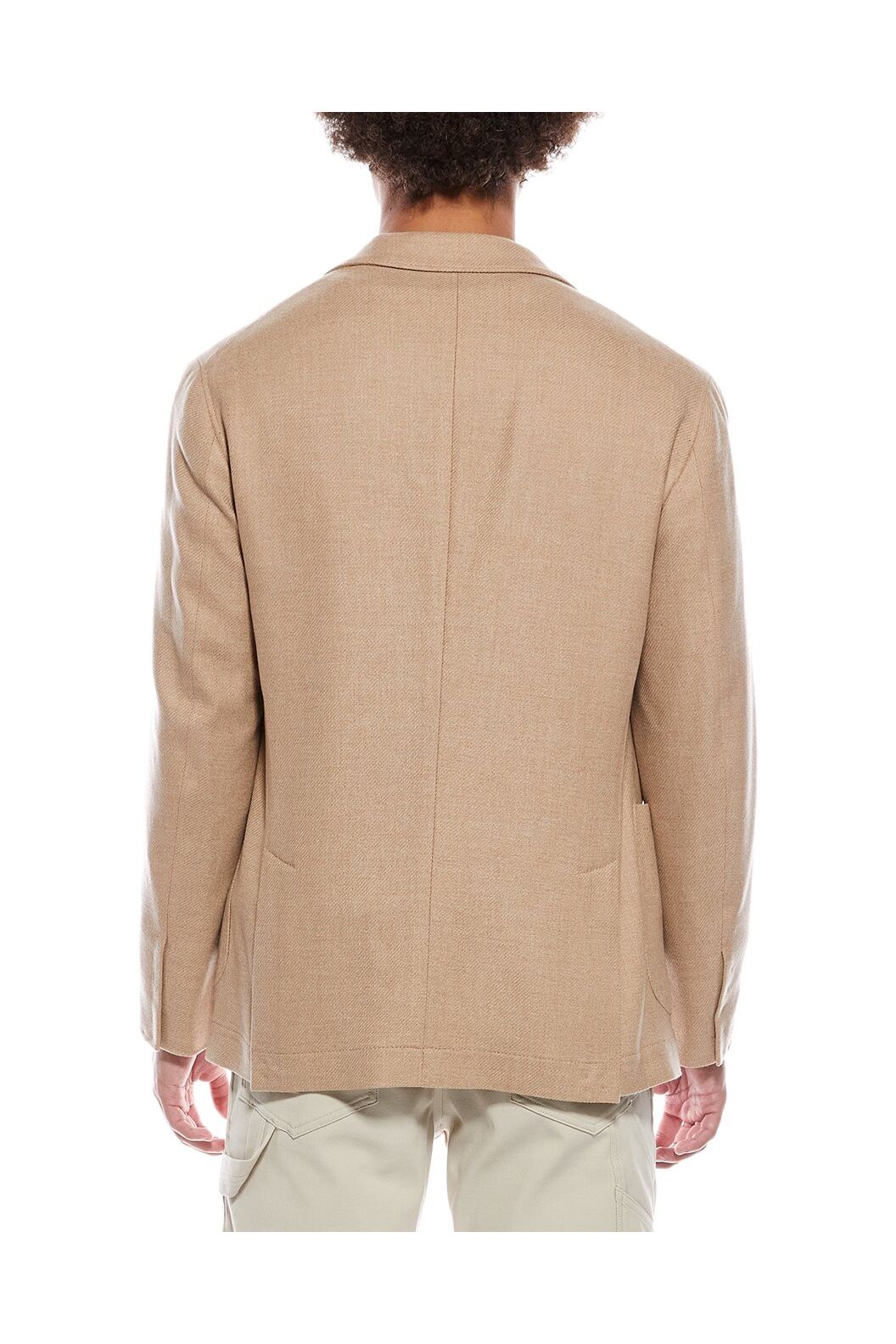 Men's Camel Wool Silk Blazer